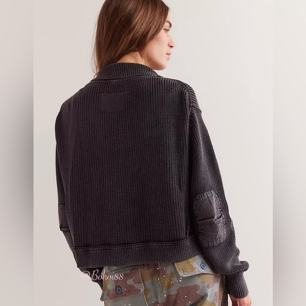 NEW Free People We The Free Worn Thru Surplus Cardi - Picture 3 of 17